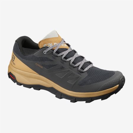 Scarpe Trekking Salomon OUTline GTX Uomo Grigie Scuro IT 8-G49